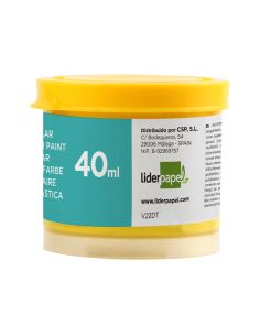 Tempera Liderpapel Escolar 40 Ml Amarillo 2