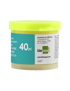 Tempera Liderpapel Escolar 40 Ml Amarillo Limon 2