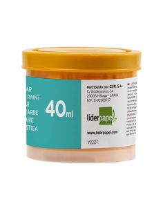 Tempera Liderpapel Escolar 40 Ml Amarillo Oro 2