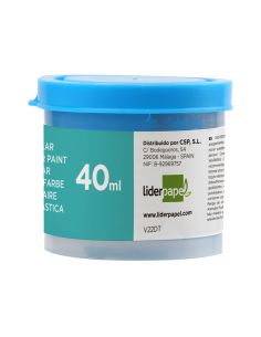 Tempera Liderpapel Escolar 40 Ml Azul Cian 2