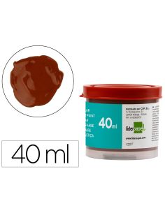 Tempera Liderpapel Escolar 40 Ml Marron