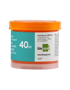 Tempera Liderpapel Escolar 40 Ml Naranja 2