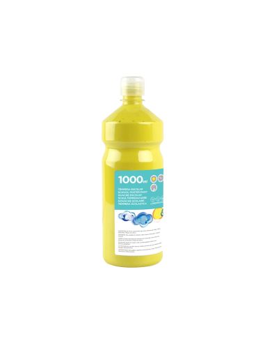Tempera Liquida Liderpapel Escolar 1000 Ml Amarillo Limon