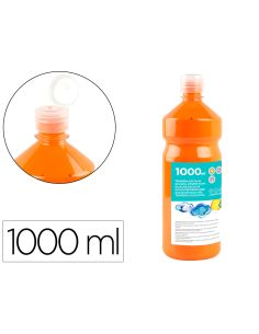 Tempera Liquida Liderpapel Escolar 1000 Ml Naranja
