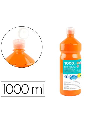 Tempera Liquida Liderpapel Escolar 1000 Ml Naranja