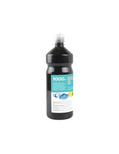 Tempera Liquida Liderpapel Escolar 1000 Ml Negro 2