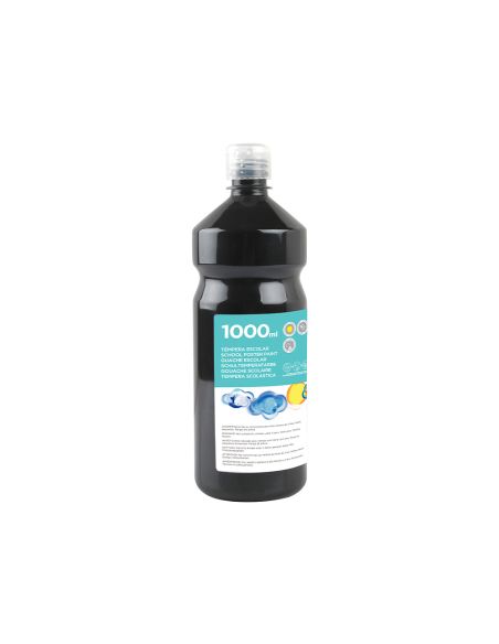 Tempera Liquida Liderpapel Escolar 1000 Ml Negro