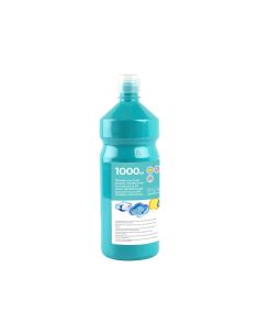 Tempera Liquida Liderpapel Escolar 1000 Ml Turquesa 2