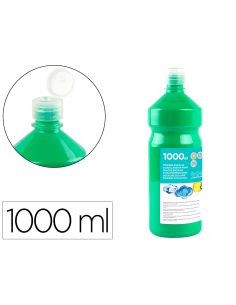 Tempera Liquida Liderpapel Escolar 1000 Ml Verde