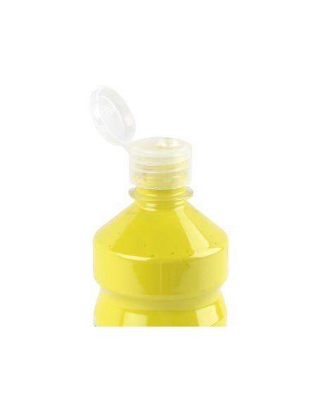Tempera Liquida Liderpapel Escolar 500 Ml Amarillo Limon