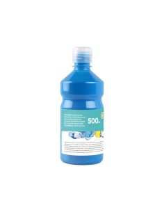 Tempera Liquida Liderpapel Escolar 500 Ml Azul 2
