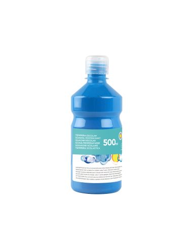 Tempera Liquida Liderpapel Escolar 500 Ml Azul