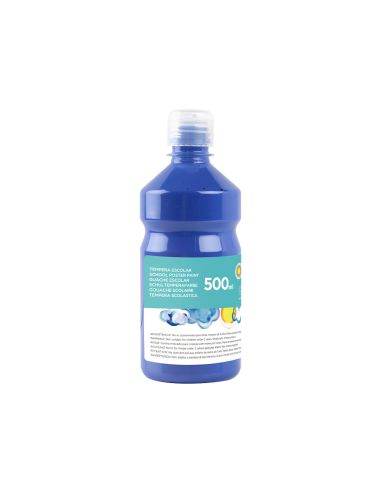 Tempera Liquida Liderpapel Escolar 500 Ml Azul Marino