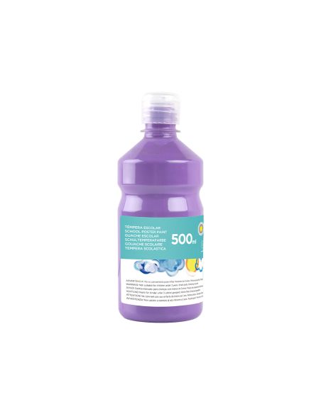 Tempera Liquida Liderpapel Escolar 500 Ml Lila