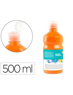 Tempera Liquida Liderpapel Escolar 500 Ml Naranja