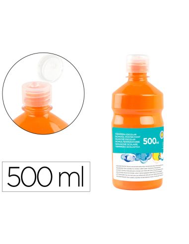 Tempera Liquida Liderpapel Escolar 500 Ml Naranja