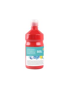 Tempera Liquida Liderpapel Escolar 500 Ml Rojo 2