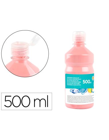 Tempera Liquida Liderpapel Escolar 500 Ml Rosa