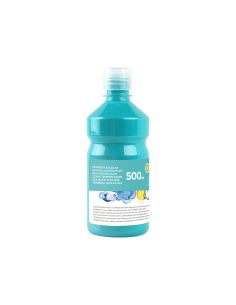 Tempera Liquida Liderpapel Escolar 500 Ml Turquesa 2