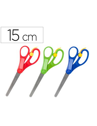 Tijera Liderpapel 15 Cm Con Resorte Para Facilitar El Corte Unidad