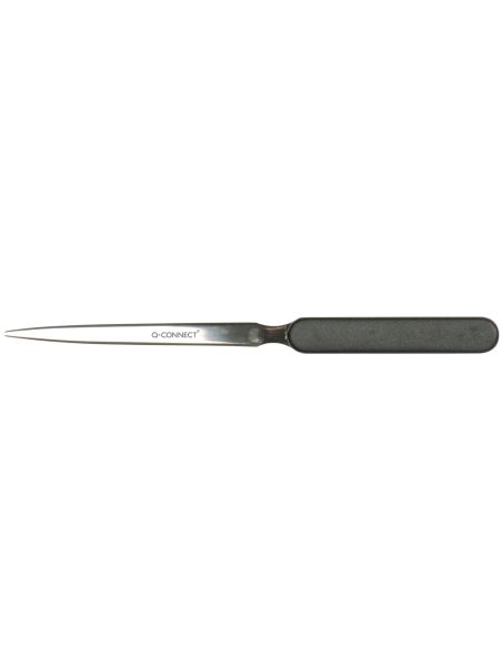 Abrecartas Q-Connect Con Mango De Plastico Negro Longitud 190 Mm