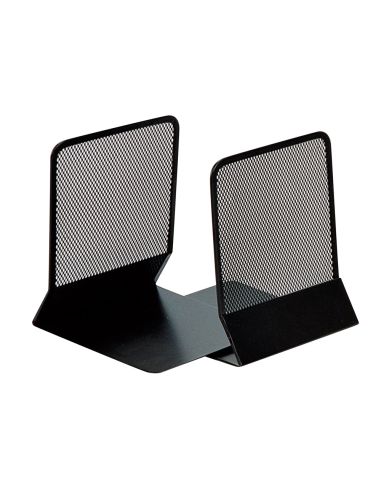 Apoyalibros Metalico Q-Connect Kf15098 Rejilla Negro Juego 165X152X135 Mm