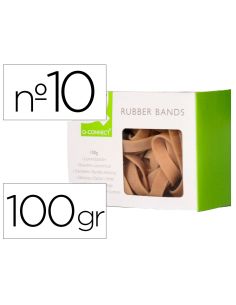 Bandas Elasticas Q-Connect 100 Gr 100X9 Mm Numero 10