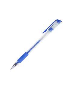 Boligrafo Q-Connect Tinta Gel Azul 0,7 Mm Sujecion De Caucho 2