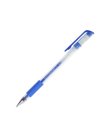 Boligrafo Q-Connect Tinta Gel Azul 0,7 Mm Sujecion De Caucho
