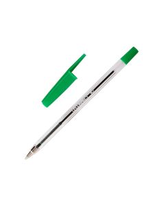Boligrafo Transparente Q-Connect Verde Medio Kf01043 2