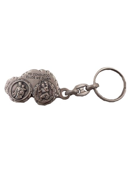 Llavero Coche Plata Ox. - En Metal Auxiliadora