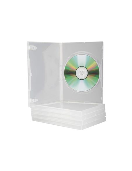 Caja Dvd Q-Connect Transparente Pack De 5 Unidades