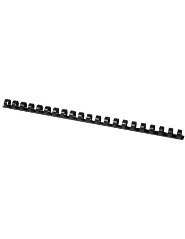 Canutillo Q-Connect Redondo 14 Mm Plastico Negro Capacidad 130 Hojas Caja De 100 Unidades