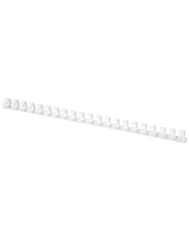 Canutillo Q-Connect Redondo 16 Mm Plastico Blanco Capacidad 145 Hojas Caja De 50 Unidades