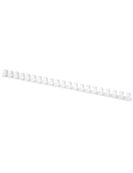 Canutillo Q-Connect Redondo 16 Mm Plastico Blanco Capacidad 145 Hojas Caja De 50 Unidades