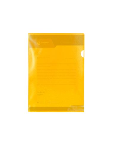 Carpeta Dossier Uñero Plastico Q-Connect Din A4 120 Micras Amarilla Caja De 100 Unidades