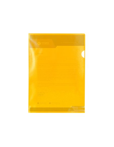 Carpeta Dossier Uñero Plastico Q-Connect Din A4 120 Micras Amarilla Caja De 100 Unidades