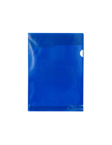 Carpeta Dossier Uñero Plastico Q-Connect Din A4 120 Micras Azul Caja De 100 Unidades
