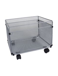 Carrito Para Carpetas Colgante Q-Connect Kf00830 Rejilla Plata Con Ruedas Metalico 380X325X300 Folio Prolongado