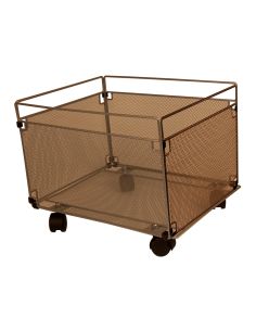 Carrito Para Carpetas Colgante Q-Connect Kf00830 Rejilla Plata Con Ruedas Metalico 380X325X300 Folio Prolongado 2