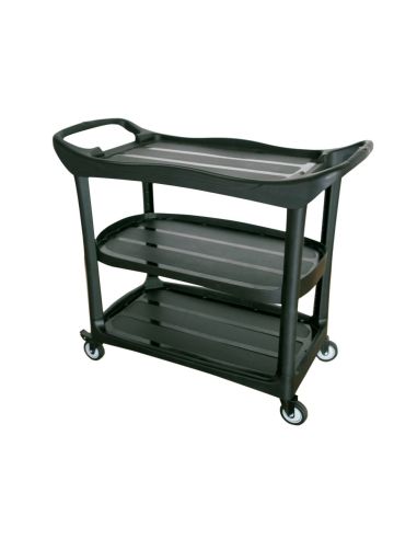 Carro De Servicio Multifuncional Q-Connect 3 Estantes Plastico 1115X524X940 Mm|Libreriasalesiana