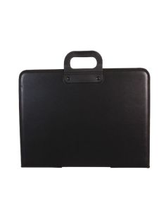 Cartera Portadocumentos Q-Connect Negra Con Asa Con Cremallera Din A3 420X297 Mm