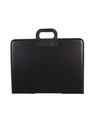 Cartera Portadocumentos Q-Connect Negra Con Asa Con Cremallera Din A3 420X297 Mm