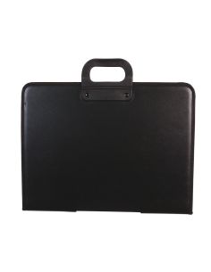 Cartera Portadocumentos Q-Connect Negra Con Asa Con Cremallera Din A3 420X297 Mm 2
