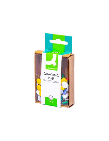 Chincheta Q-Connect Colores Surtidos Caja De 120 Unidades