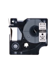 Cinta Q-Connect 1000 Negro-Blanco 12Mm X 7Mt Dymo 2