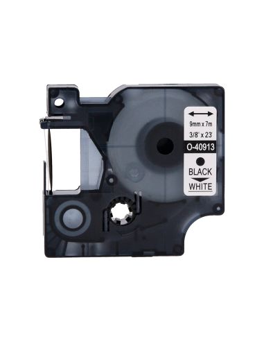 Cinta Q-Connect 1000 Negro-Blanco 9 Mm X 7Mt Dymo