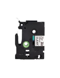 Cinta Q-Connect Tze-131 Transparente-Negro 12Mm Longitud 8 Mt 2