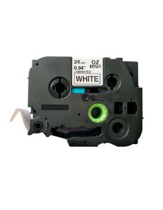 Cinta Q-Connect Tze-251 Blanco-Negro 24Mm Longitud 8 Mt 2