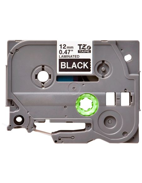 Cinta Q-Connect Tze-335 Blanco-Negro 12Mm Longitud 8Mt